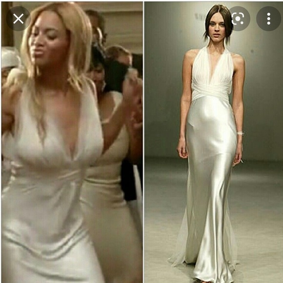 Vera Wang Silk Wedding Gown - size 10 - ivory - 2G144 - Picture 3 of 14